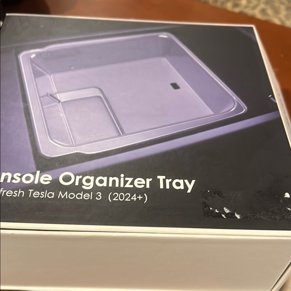 Console Organizer Tray for Tesla Model 3 - clear
